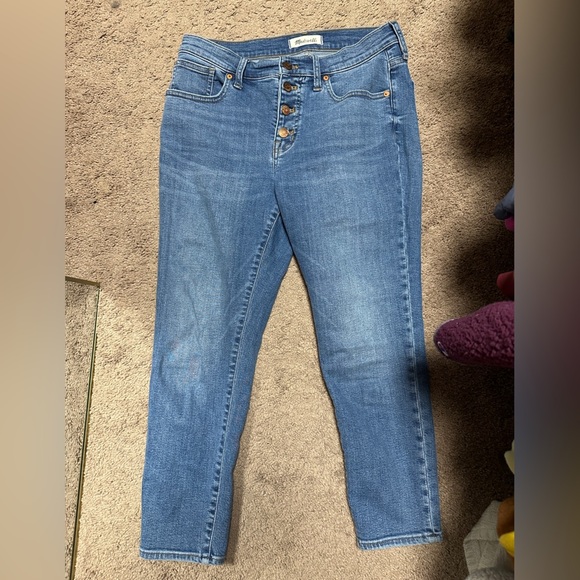 Madewell 9” mid-rise skinny crop jeans| size 29 - Picture 2 of 7